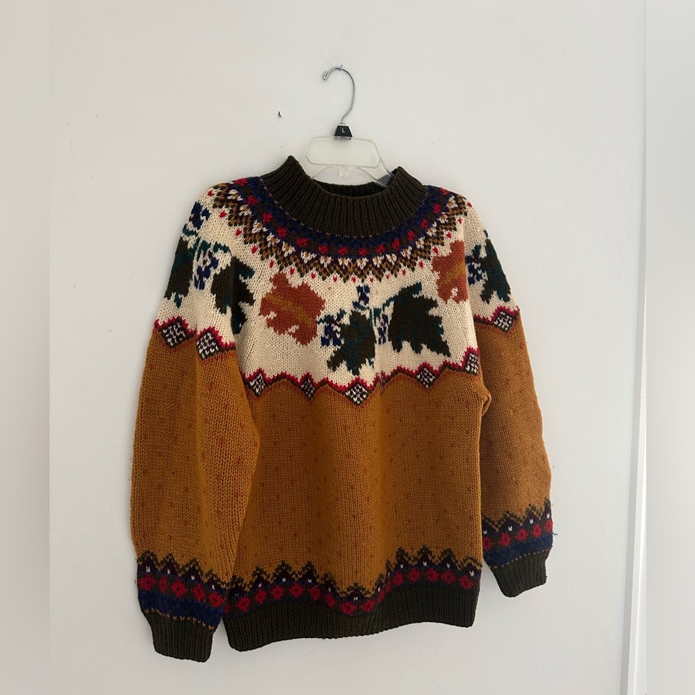 Vintage GAP Multicolor Crew Neck Sweater - 100% wool